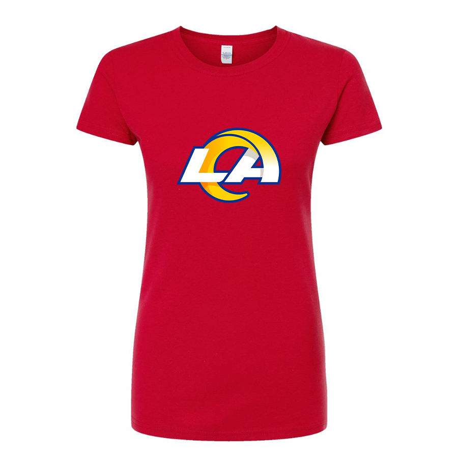 Women's Los Angeles Rams Round Neck T-Shirt