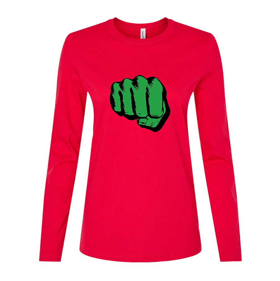 Women's Hulk Punch Long Sleeve T Shirt – Tee