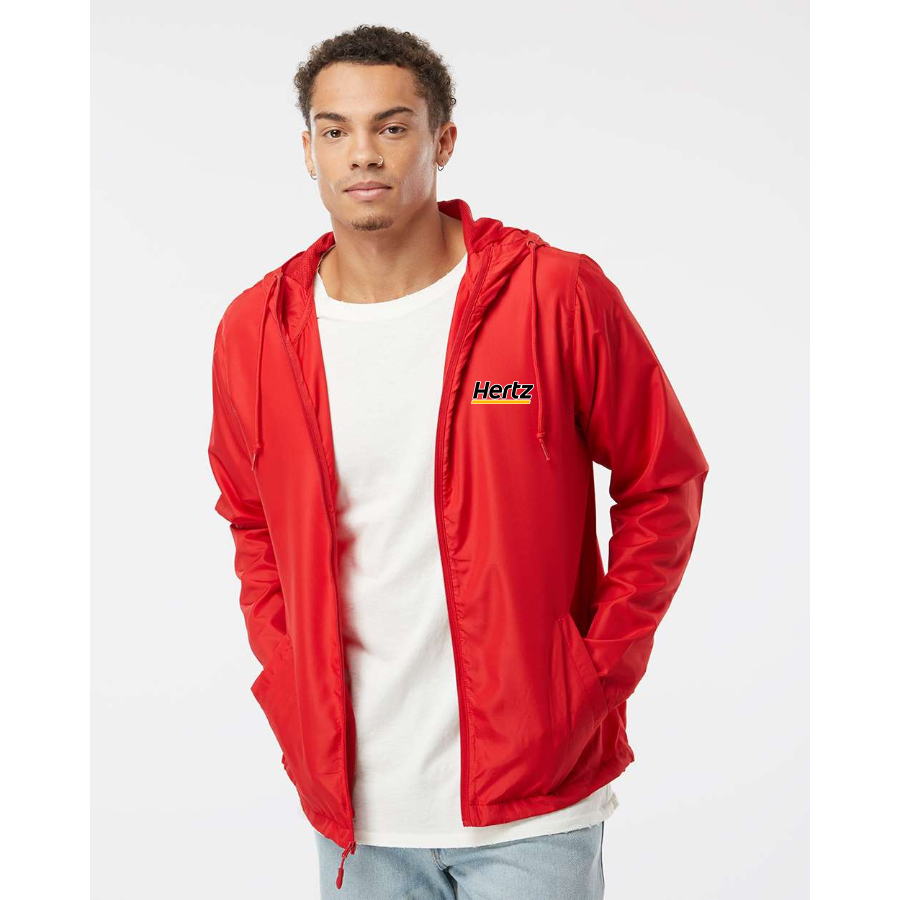 Men's Hertz Independent Trading Co Lightweight Windbreaker Full-Zip Jacket
