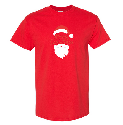 Men's Merry Christmas Santa Claus Cotton T-shirt