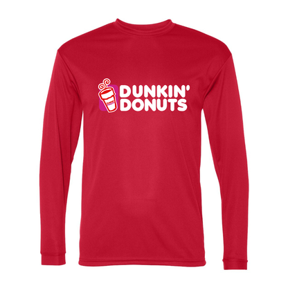 Men's Dunkin Donuts  Polyester Long Sleeve T-Shirt