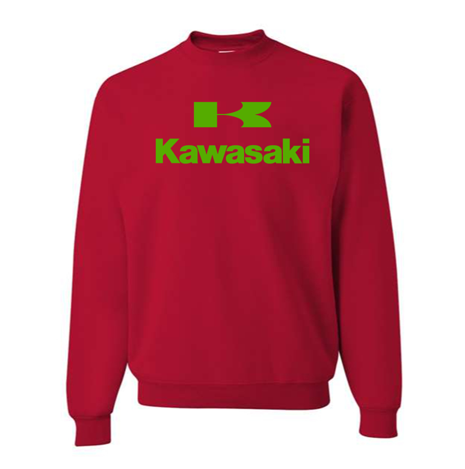 Men's Kawasaki Bike Motorcycle Crewneck Sweatshirt