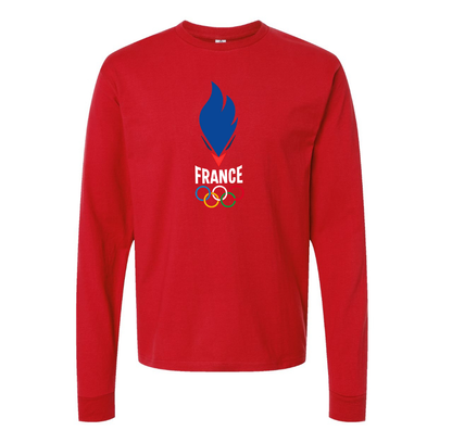 Men's France Olympia 2024 Long sleeves T-Shirt