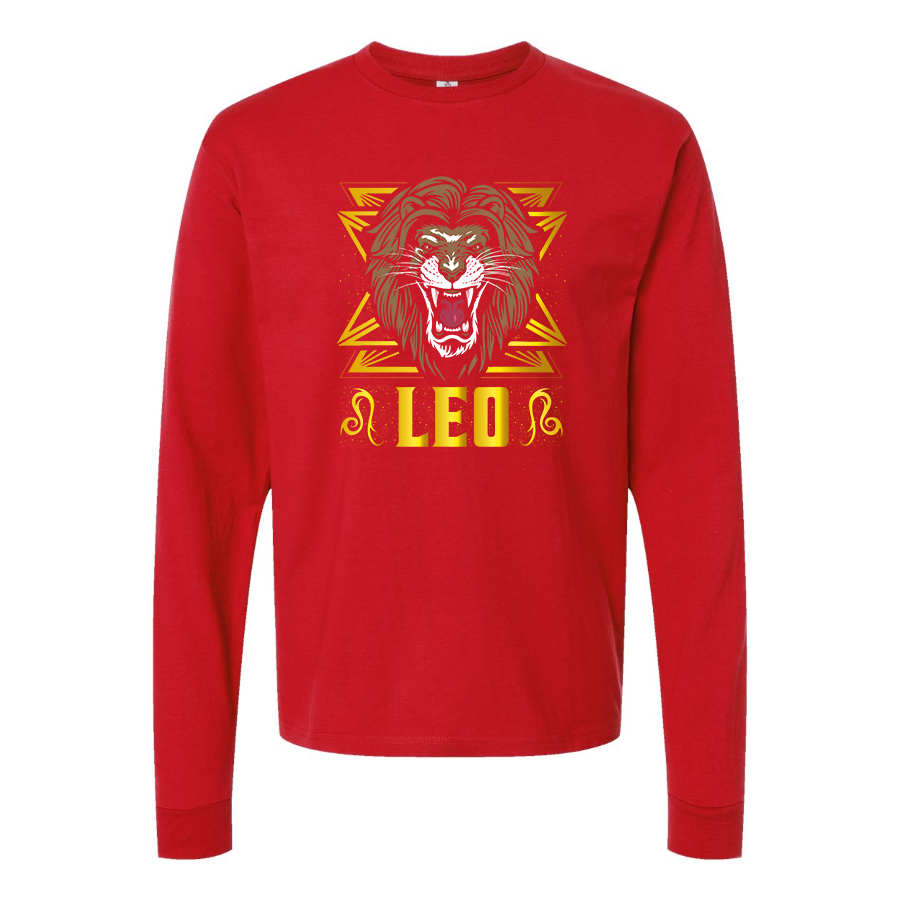 Men's Leo Zodiac Sign Long sleeves T-Shirt