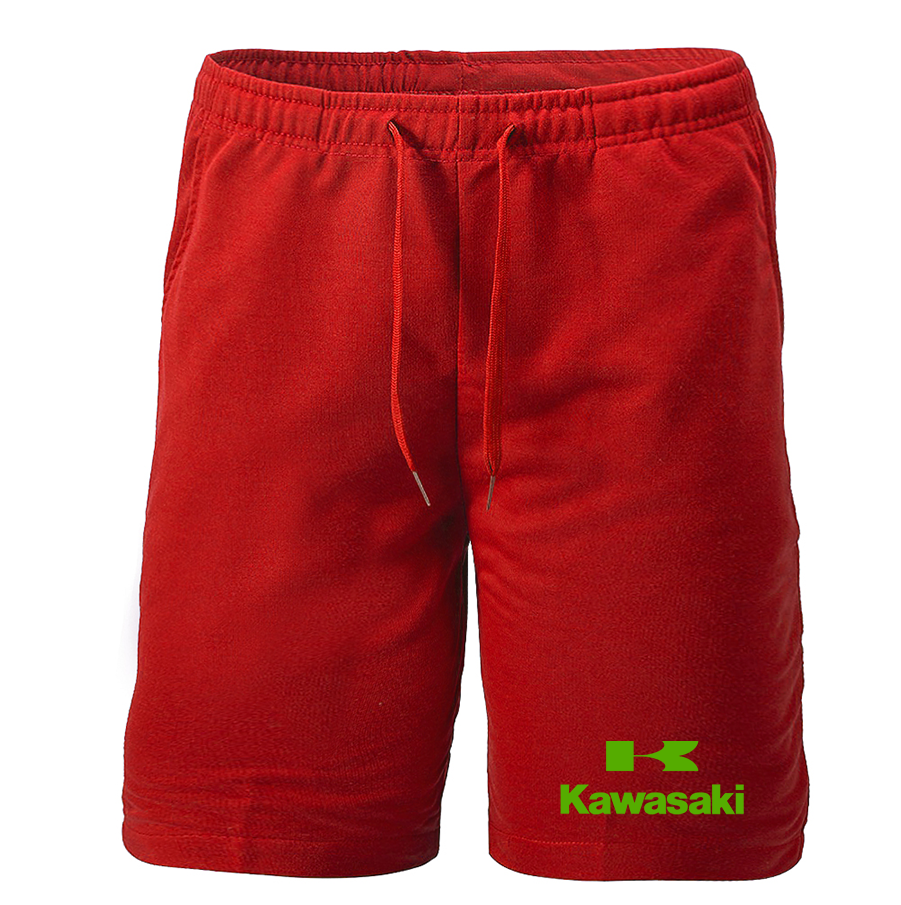 Men's Kawasaki Bike Motorcycle Fleece Shorts