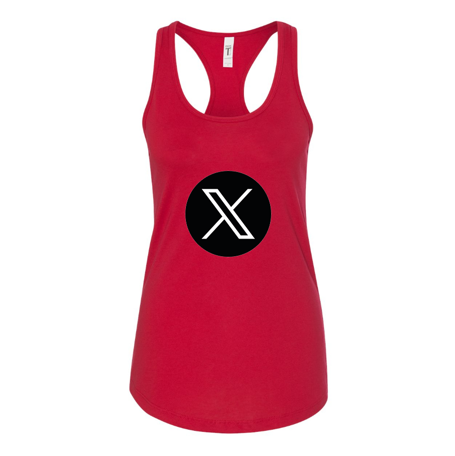 Women's Twitter X Racerback Tank Top