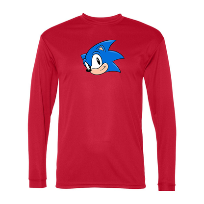 Men's Sonic the Hedgehog Polyester Long Sleeve T-Shirt