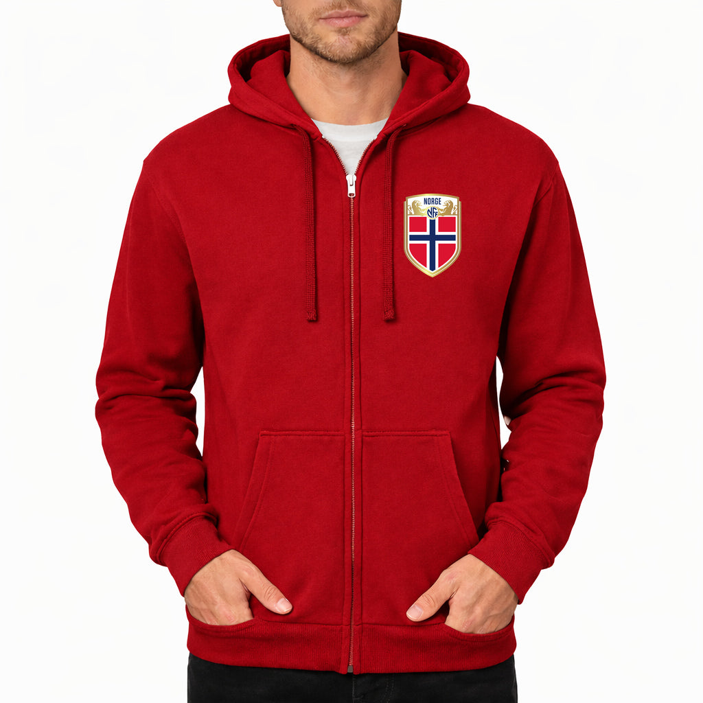 Men's Norway Soccer Zipper Hoodie