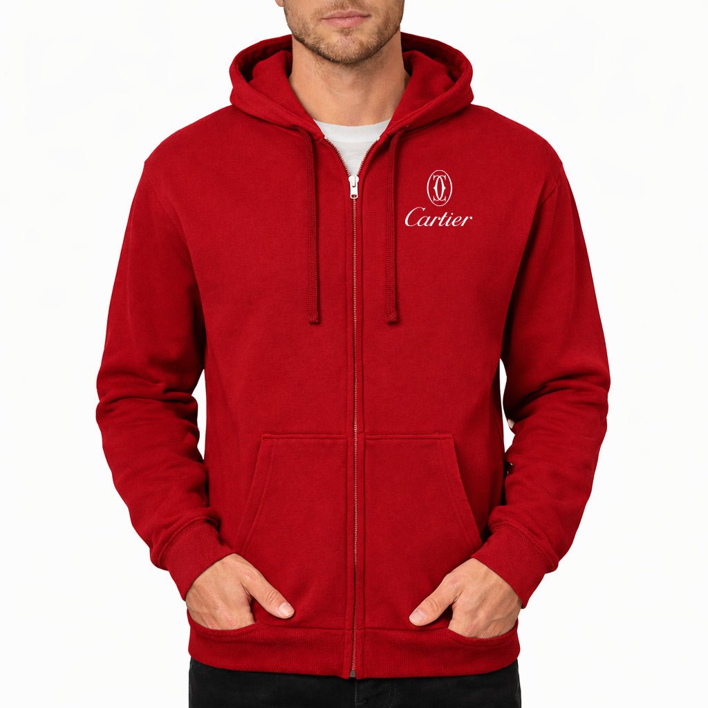 Men's Cartier Jeweller and Watchmaker Zipper Hoodie