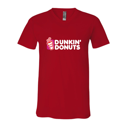 Men's Dunkin Donuts BELLA  CANVAS  Jersey V-Neck Tee