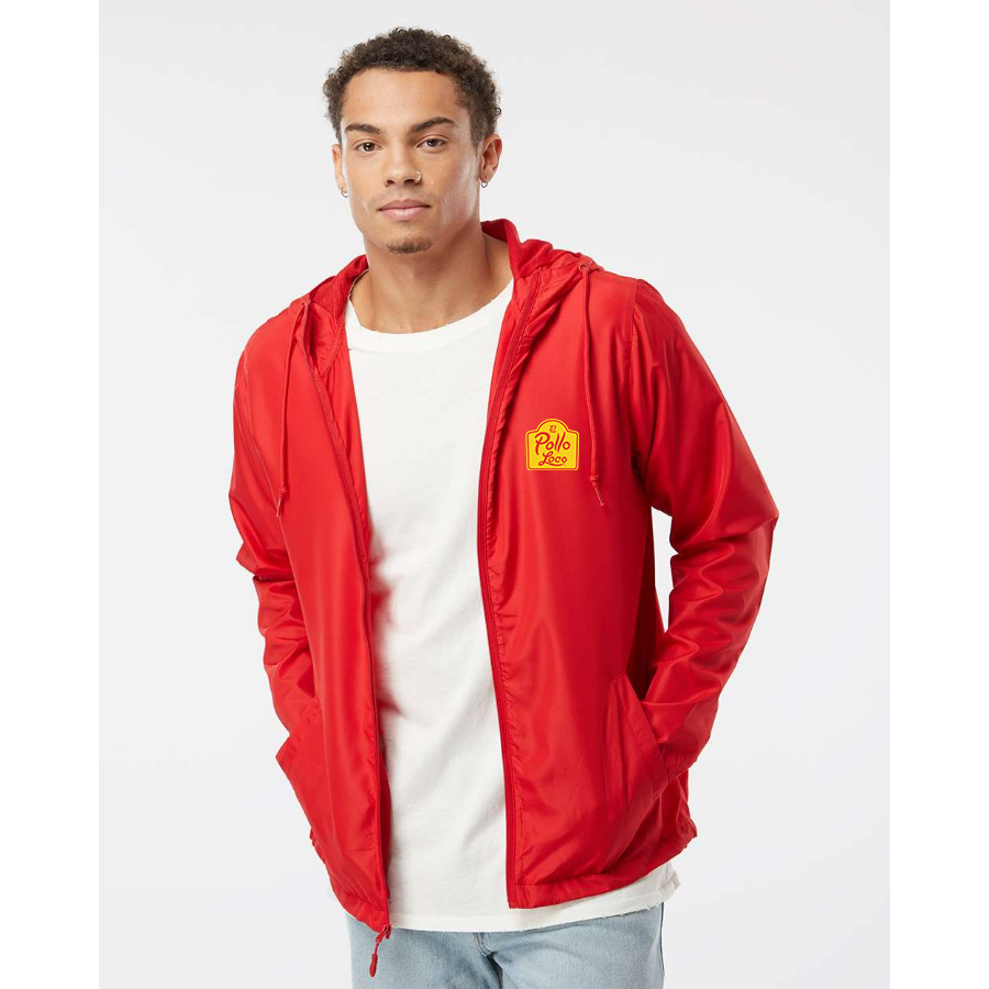 Men's El Pollo Loco  Independent Trading Co Lightweight Windbreaker Full-Zip Jacket