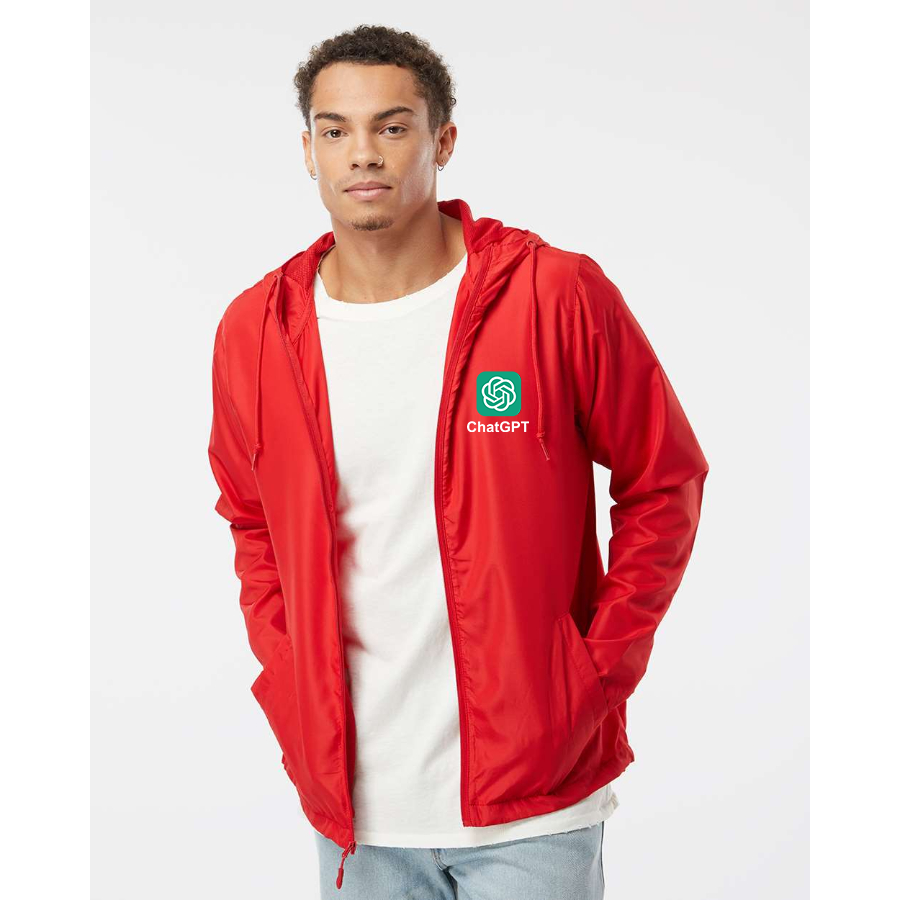 Men's ChatGPT Independent Trading Co Lightweight Windbreaker Full-Zip Jacket