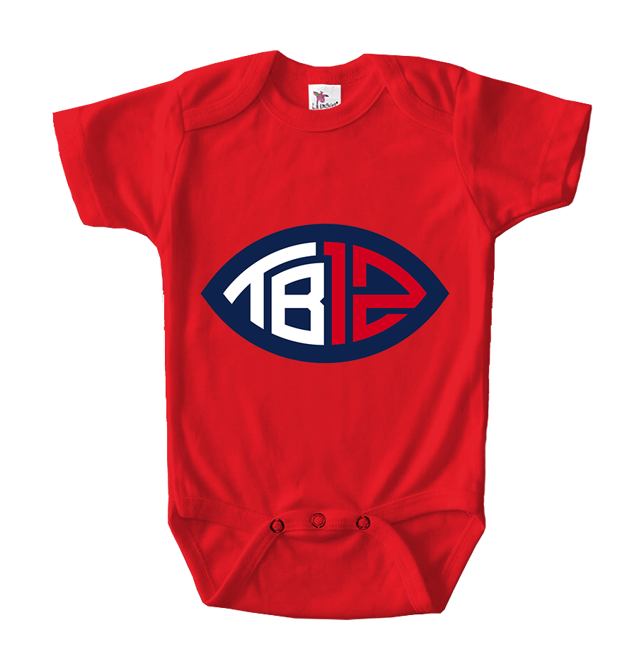 Tom Brady 12 Baby Romper Onesie