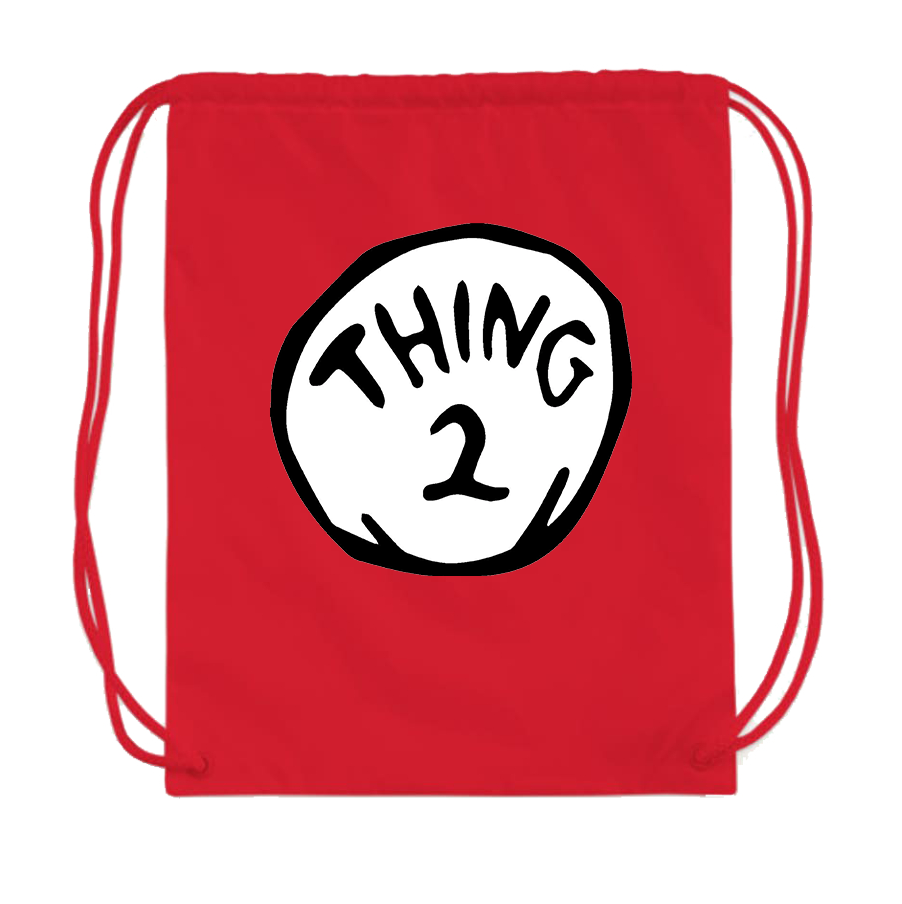 Dr. Suess Thing 2 Drawstring Bag