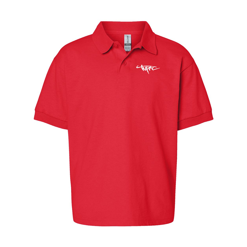 Youth's Tupac Gildan Dry Blend Jersey Polo