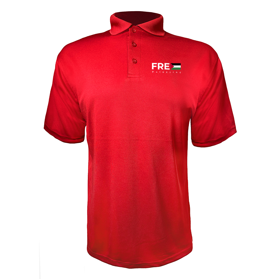 Men's Free Palestine Polyester Polos