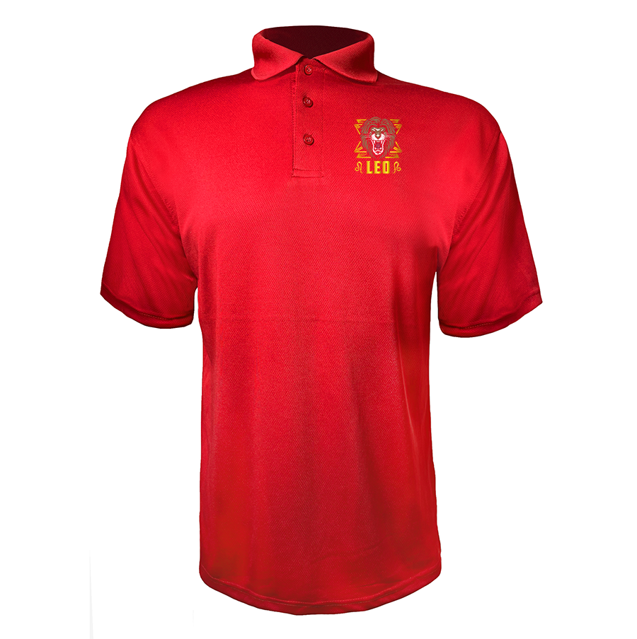 Men's Leo Zodiac Sign Polyester Polos