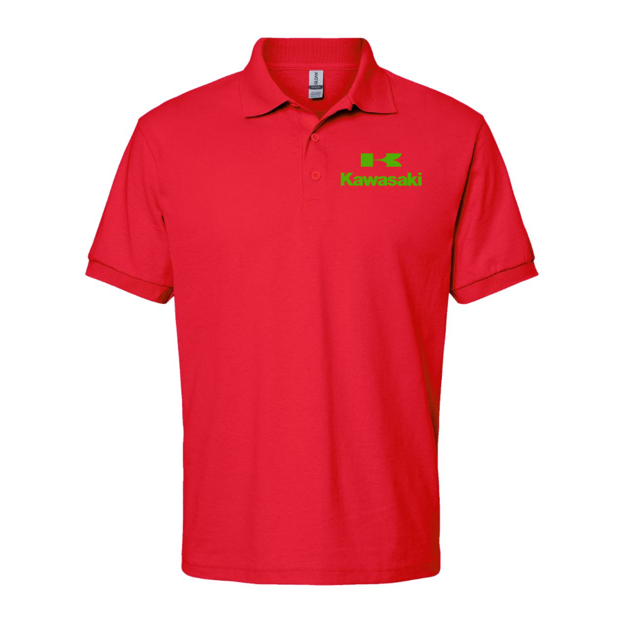 Men's Kawasaki Bike Motorcycle Dry Blend Polo