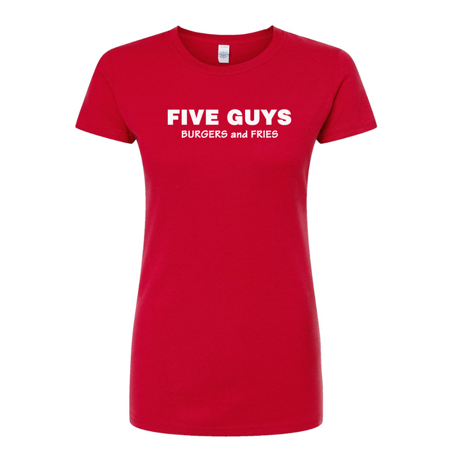 Women's Five Guys  Round Neck T-Shirt