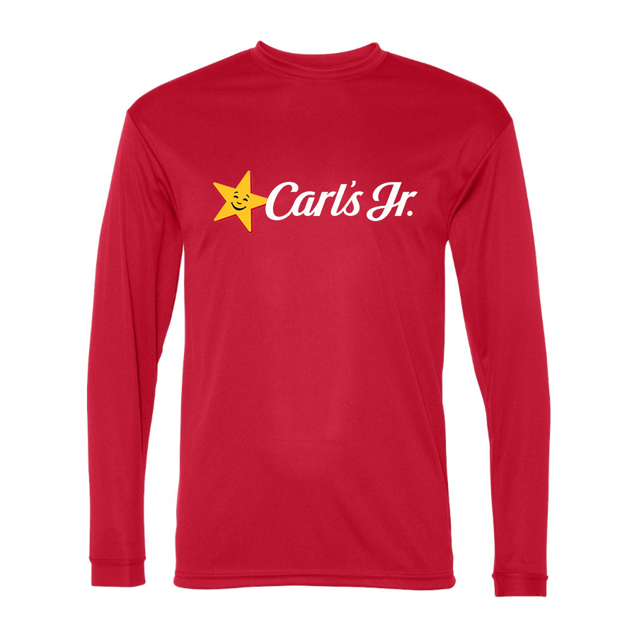 Men's Carl's Jr Polyester Long Sleeve T-Shirt