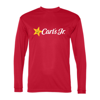 Men's Carl's Jr Polyester Long Sleeve T-Shirt