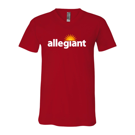 Men's Allegiant Air BELLA  CANVAS  Jersey V-Neck Tee