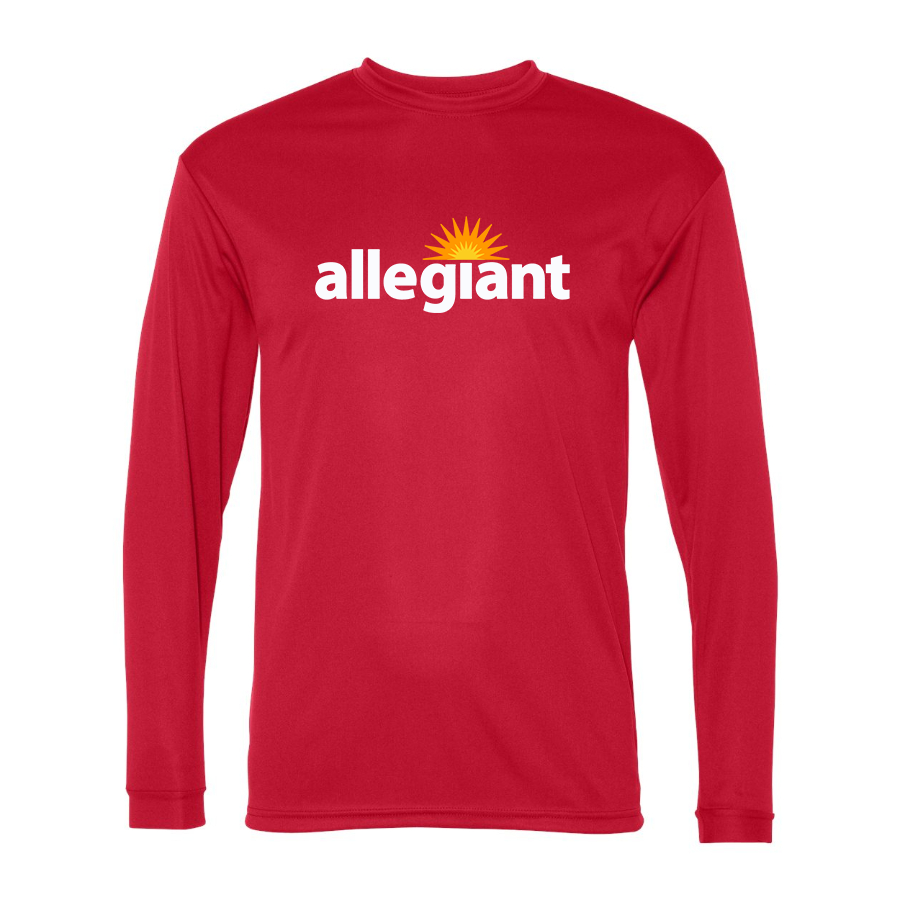 Men's Allegiant Air  Polyester Long Sleeve T-Shirt