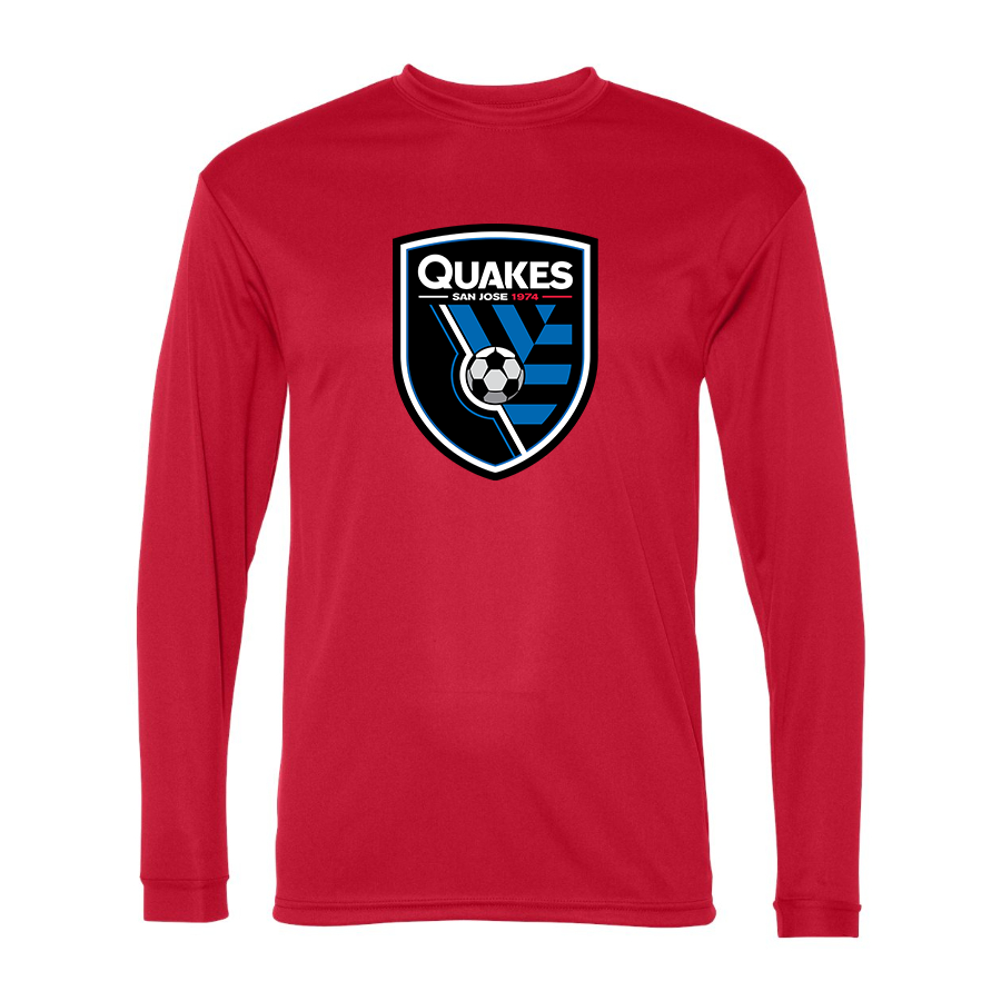 San Joke Earthquakes Sport Performance Long Sleeve T-Shirt