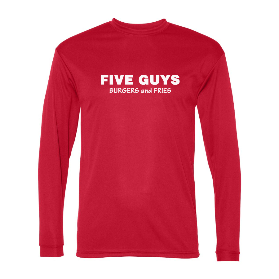 Men's Five Guys  Polyester Long Sleeve T-Shirt