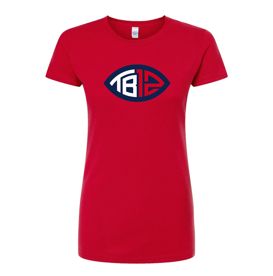 Women's Tom Brady 12 Round Neck T-Shirt