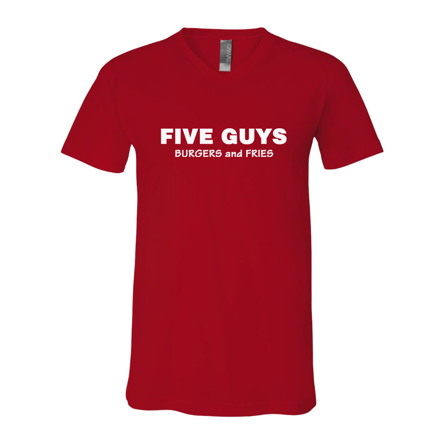 Men's Five Guys  BELLA  CANVAS  Jersey V-Neck Tee