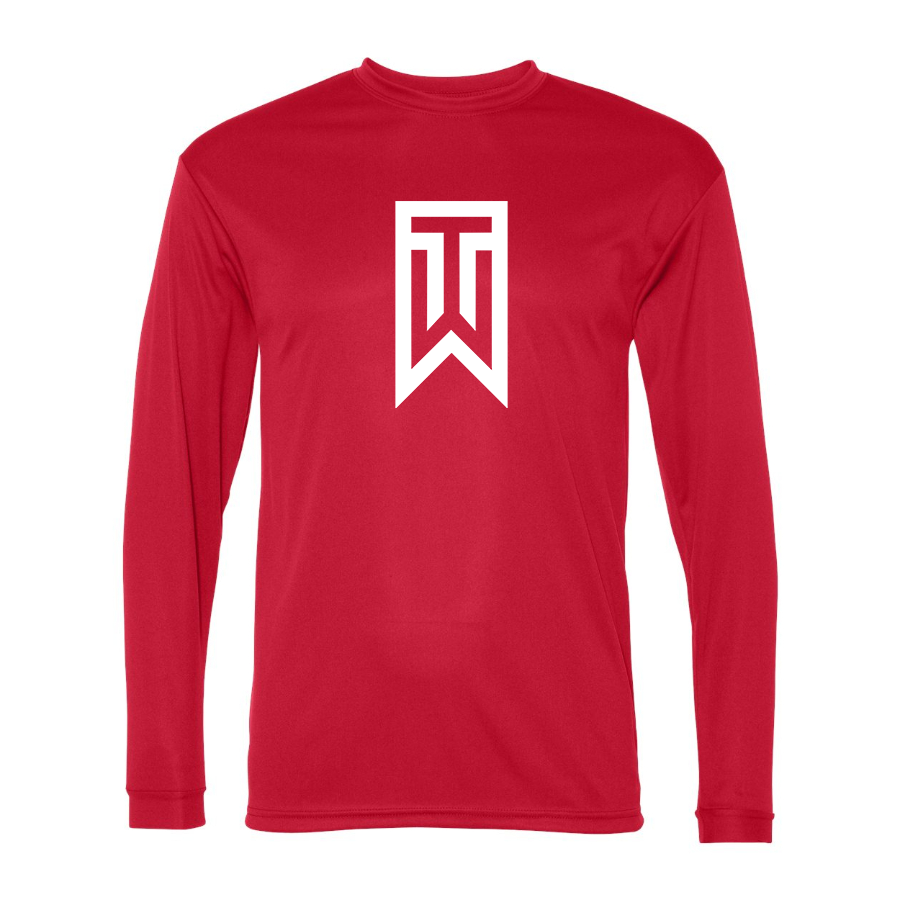 Men's Tiger Woods Polyester Long Sleeve T-Shirt