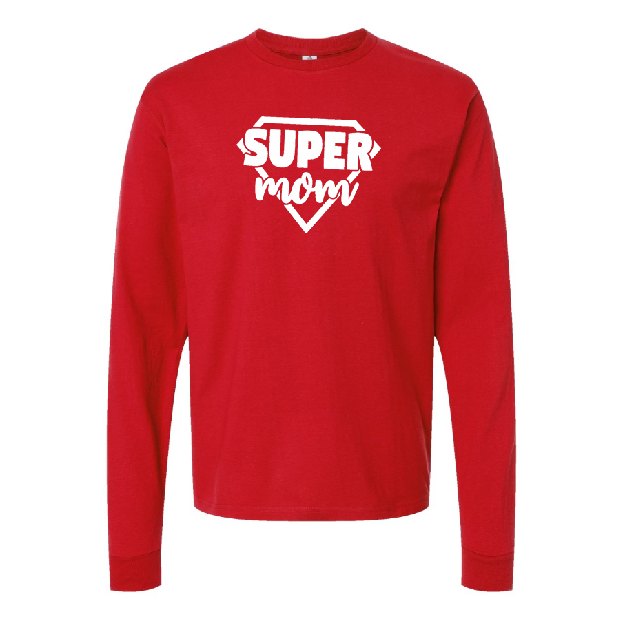 Men's  Super Mom  Long sleeves T-Shirt