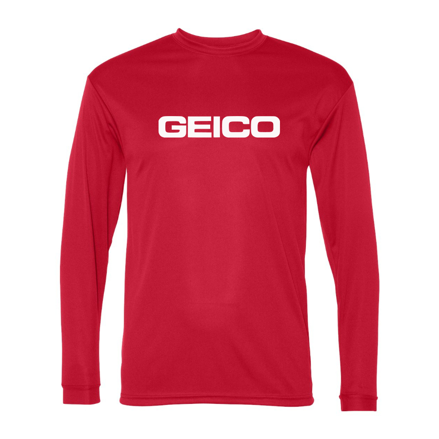 Men's Geico  Polyester Long Sleeve T-Shirt