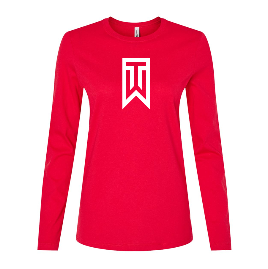 Women's  Tiger Woods Long Sleeve T-Shirt