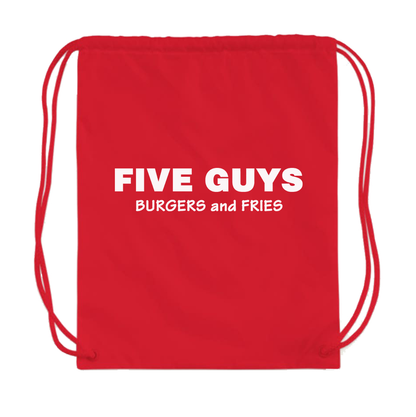 Five Guys Drawstring Bag