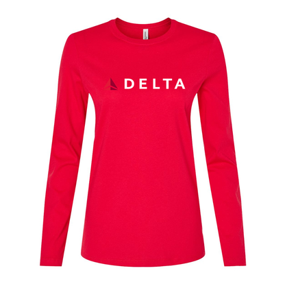 Women's Delta Airlines Long Sleeve T-Shirt