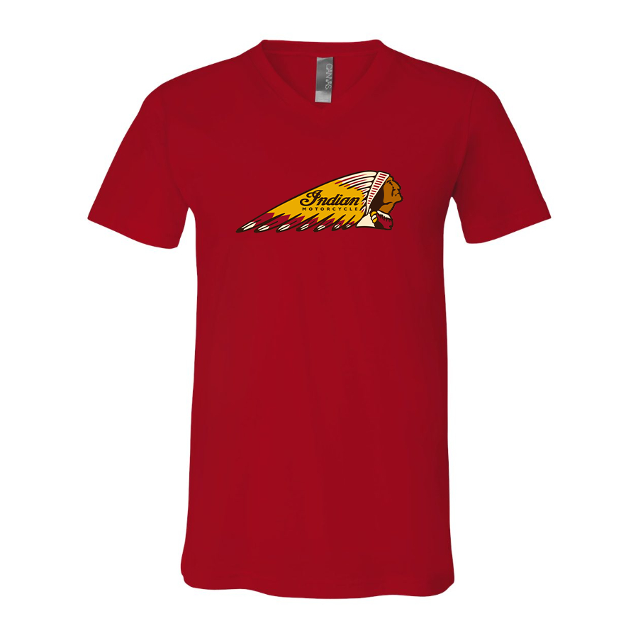 Men's Indian Motorcycle BELLA  CANVAS  Jersey V-Neck Tee