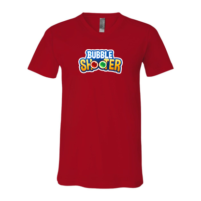 Men's Bubble Shooter BELLA  CANVAS  Jersey V-Neck Tee