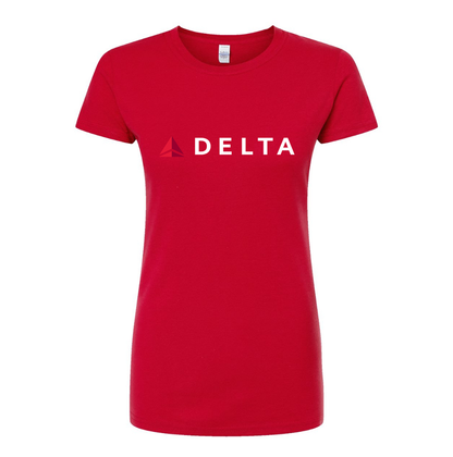 Women's Delta Airlines Round Neck T-Shirt