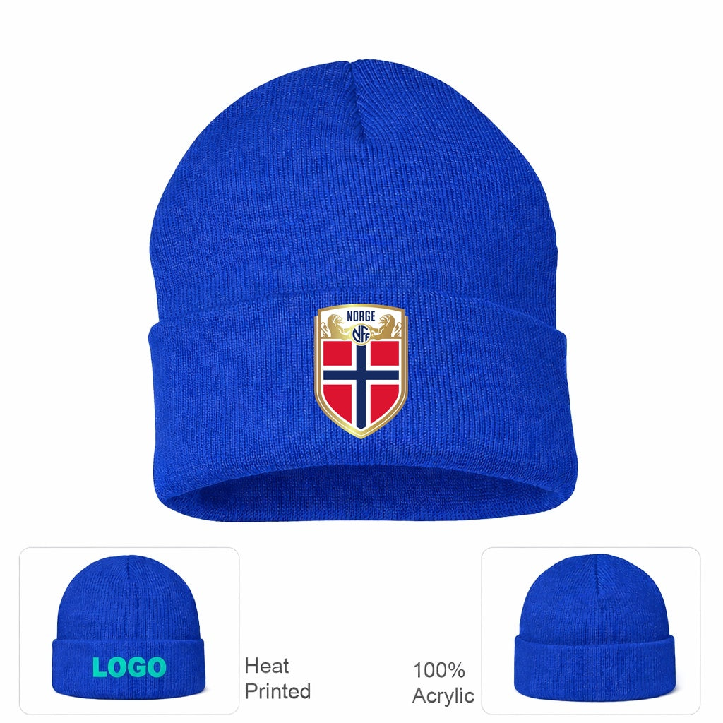 Norway Soccer Beanie Hat