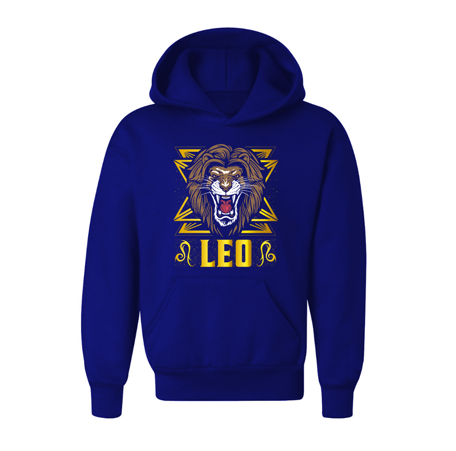 Youth's Leo Zodiac Sign Pullover Hoodie