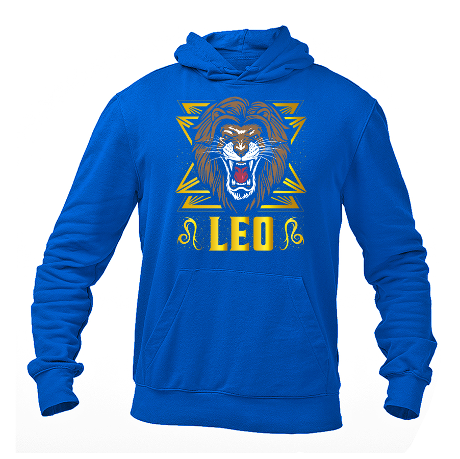 Men's Leo Zodiac Sign Pullover Hoodie