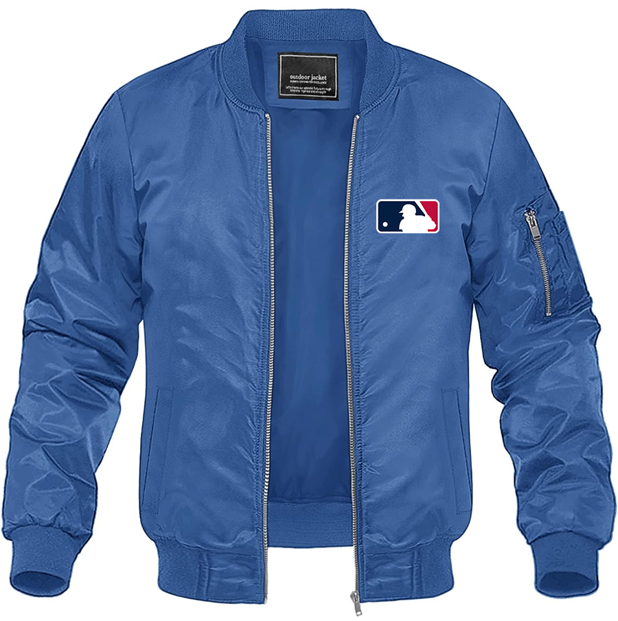 Men's Major League Baseball MLB Lightweight Bomber Jacket Windbreaker Softshell Varsity Jacket