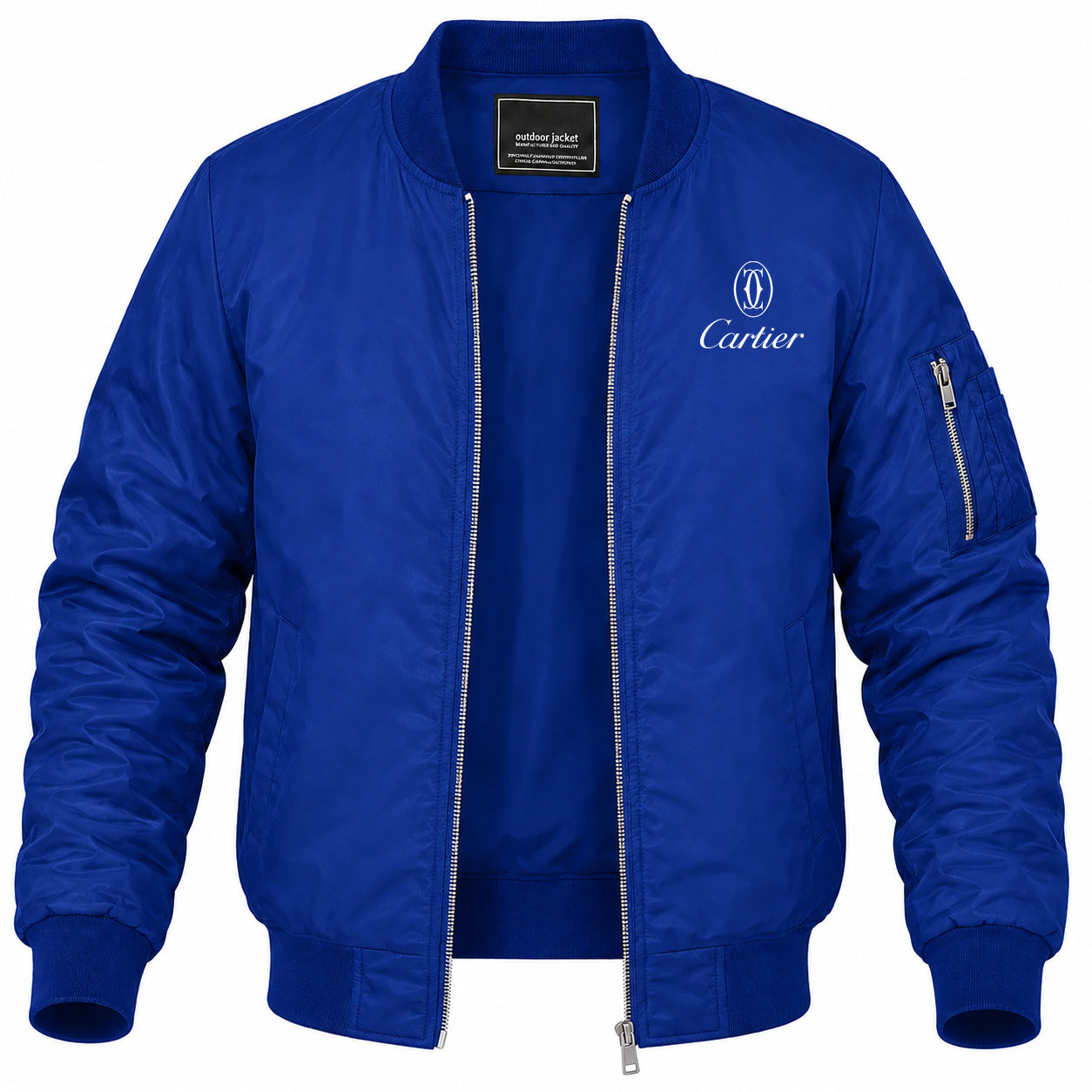 Men's Cartier Lightweight Bomber Jacket Windbreaker Softshell Varsity Jacket Coat