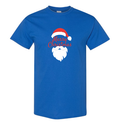 Men's Merry Christmas Santa Claus Cotton T-shirt