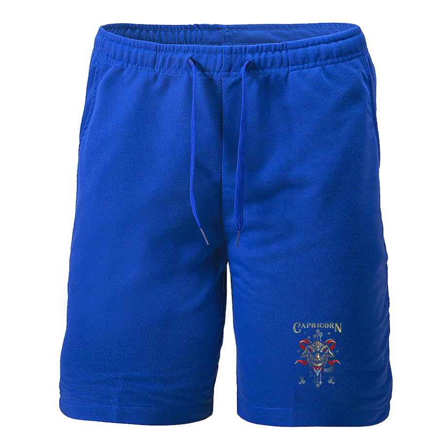 Men's Capricorn Zodiac Athletic Fleece Shorts