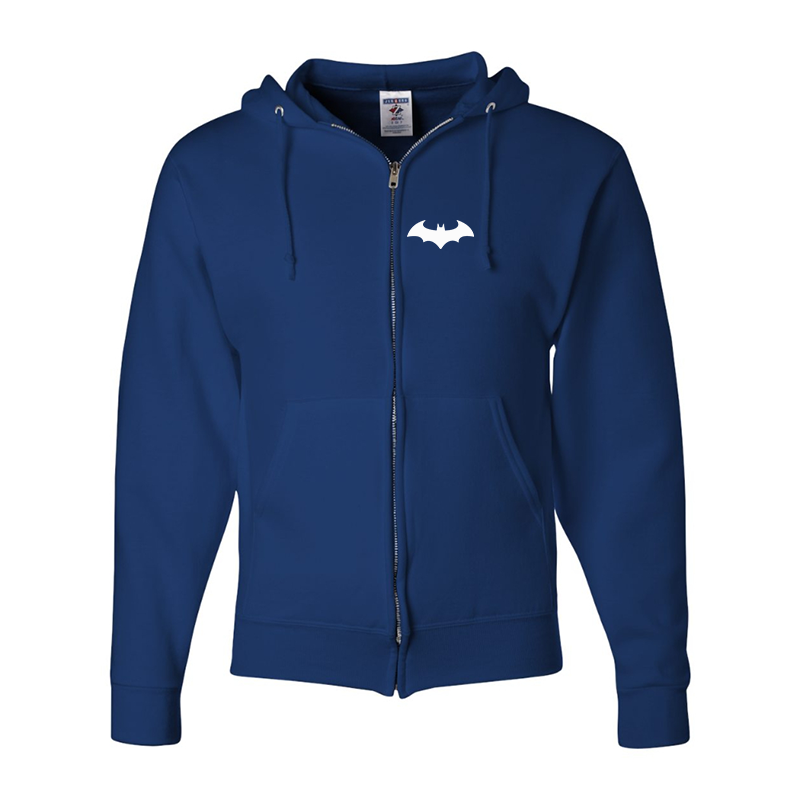 Men's Batman JERZEES NuBlend Full Zip Hooded Sweatshirt