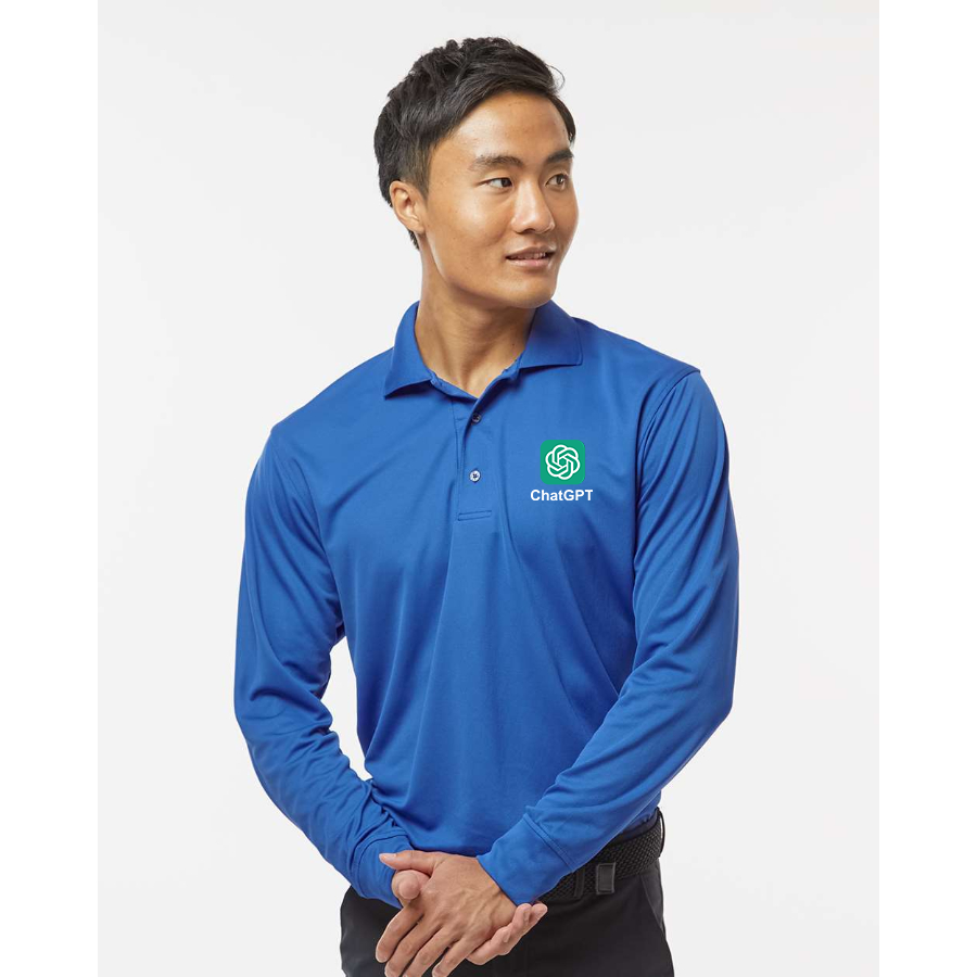 Men's ChatGPT Paragon Prescott Long Sleeve Polo