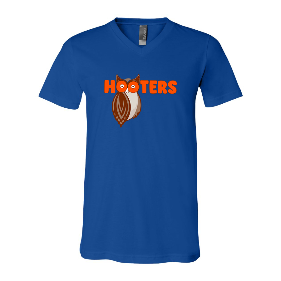 Men's Hooters BELLA  CANVAS  Jersey V-Neck Tee